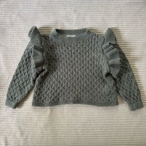 Rylee + Cru ruffle sleeve sweater